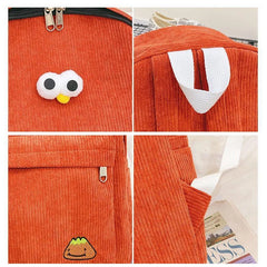 Large Capacity Corduroy Backpacks Teen Girls Schoolbag High School Student