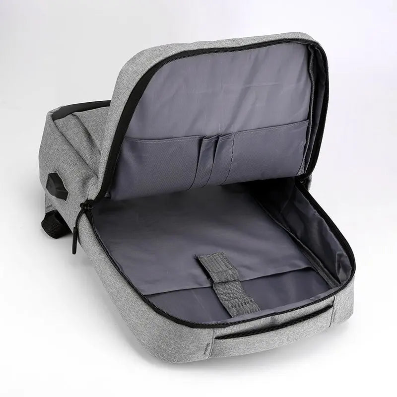 Large Capacity Business School Backpack USB Charging Laptop Waterproof Rucksack