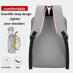 USB Charging Business Backpack 15.6Inch Laptop School Rucksack