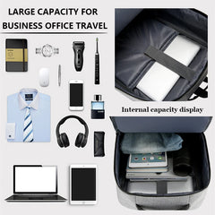 USB Charging Business Backpack 15.6Inch Laptop School Rucksack
