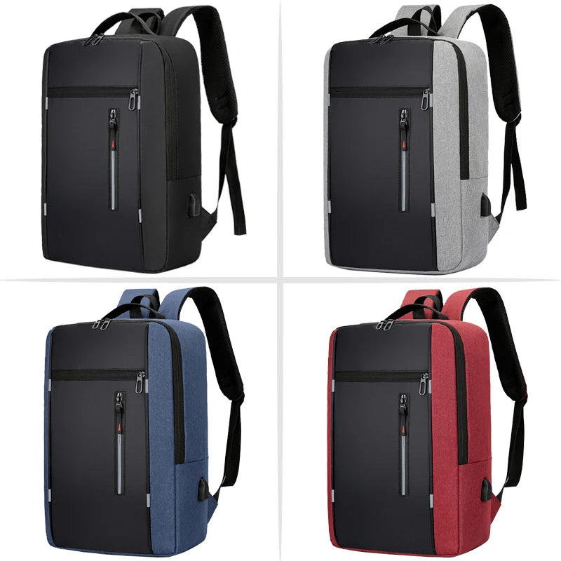 USB Charging Business Backpack 15.6Inch Laptop School Rucksack
