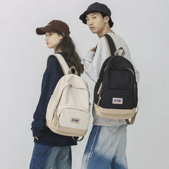 Teenagers Couple School Bags Nylon Anti-Theft Backpack Rucksack