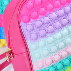 Children's Shoulder Bags Rainbow Schoolbag Girls' Kindergarten Backpack