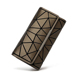 Maelove Geometry Wallet Handbag Hologram Clutch Purse, Luminous Wallet