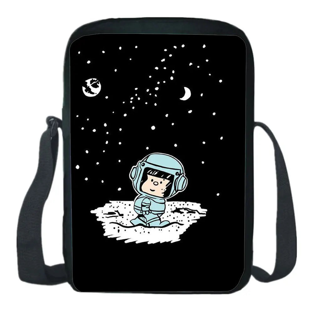 Mafalda Shoulder Bag Casual Messenger Bag Comics Cosplay Teen CrossBody