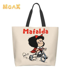 Mafalda Women Shoulder Bag Large Capacity Grocery Tote Bags