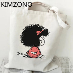 Mafalda Shopping Bag - Reusable Cotton Jute Bag
