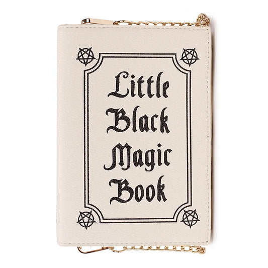 Magic Book Shape Clutch for Women Book of Spells Shoulder Chain Bag
