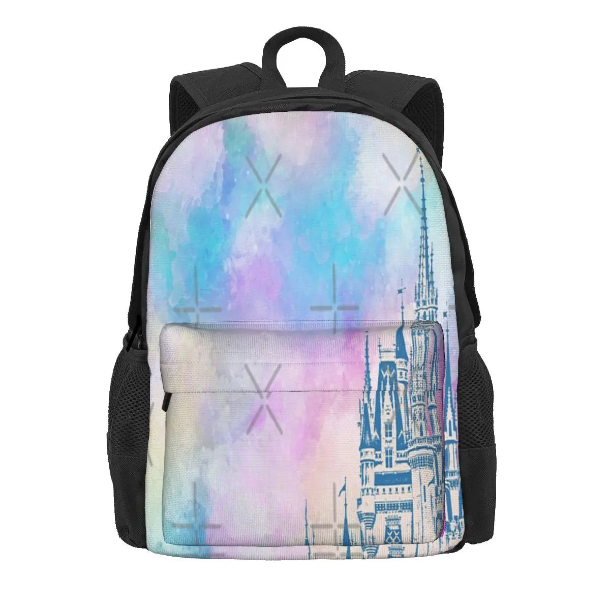 Magic Castle Watercolor Iii Backpacks Men's Backpacks Bags For Women