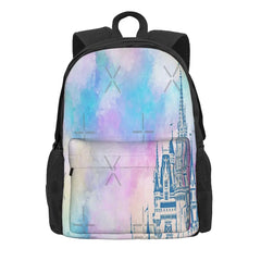 Magic Castle Watercolor Iii Backpacks Men's Backpacks Bags For Women