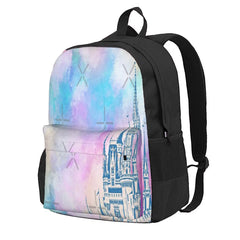 Magic Castle Watercolor Iii Backpacks Men's Backpacks Bags For Women
