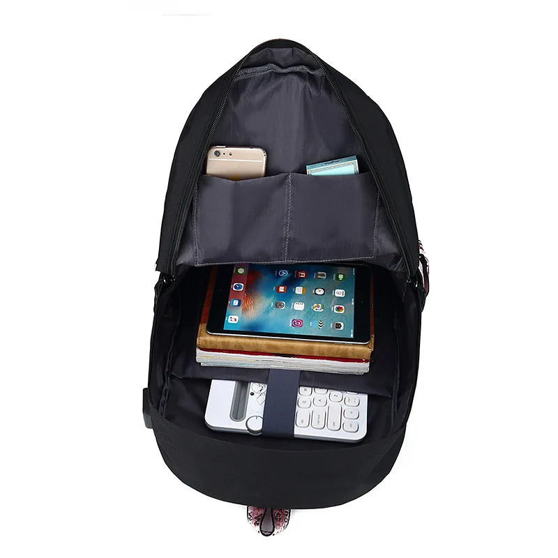 Slytherin USB Charging Backpack for Students