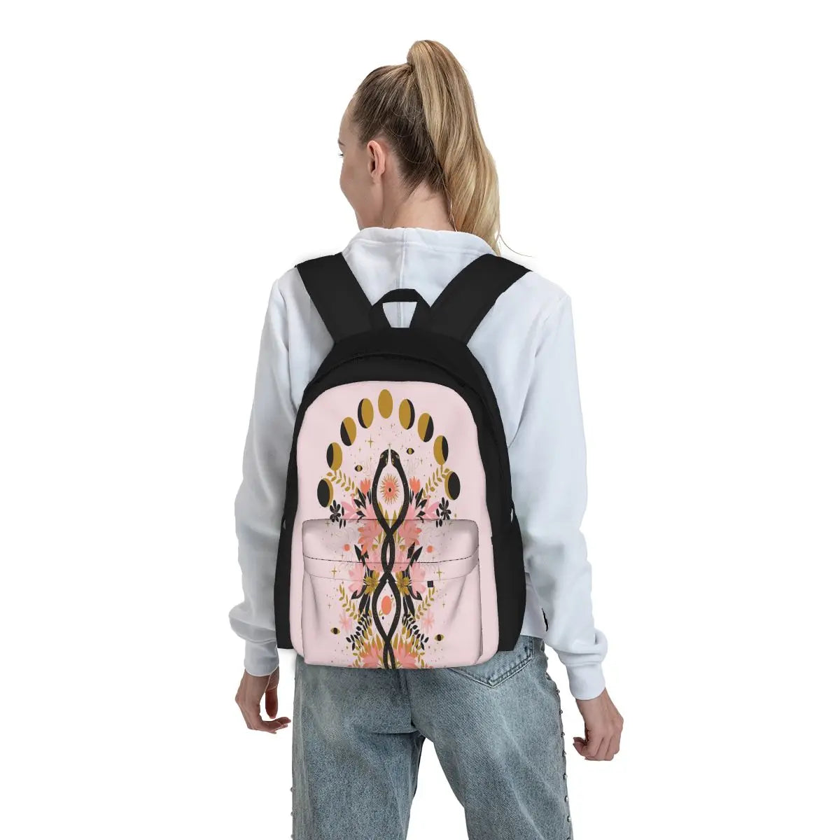 Magic Serpents Backpacks Men's Backpacks Bags For Women With Zipper