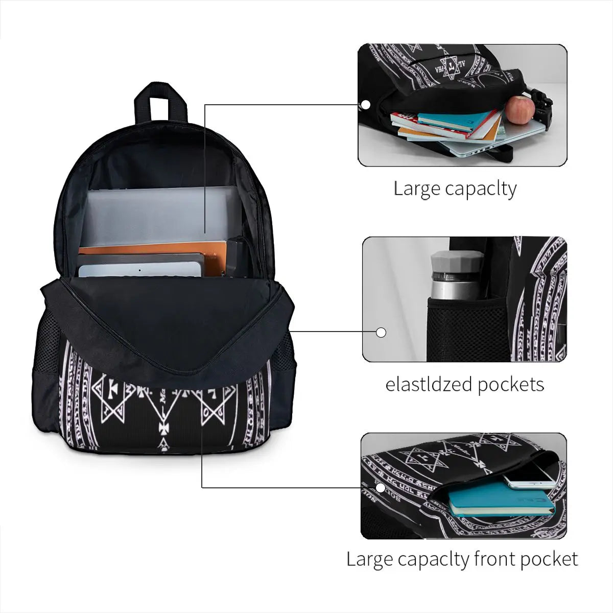 Magical Circle Of King Solomon Backpacks Men's Backpacks Bags For Women