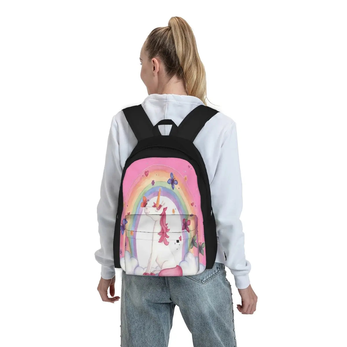 Magical Unicorn 2 Backpacks Men's Backpacks Bags Women School Bag