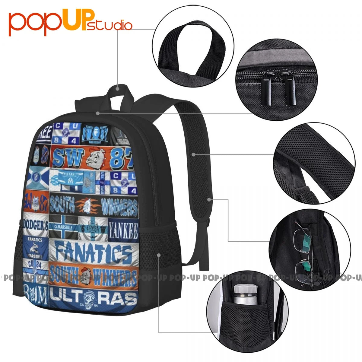 Tributo Ultras Olimpique Marsiglia Marseille Backpack