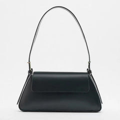 Silver Shoulder Bag Women Adjustable Strap PU Solid Casual Underarm Bag