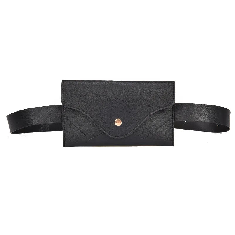 Leather Waist Pack Women Belt Phone Pouch Fanny Pack Bolosa