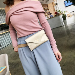 Leather Waist Pack Women Belt Phone Pouch Fanny Pack Bolosa