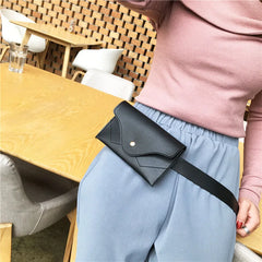 Leather Waist Pack Women Belt Phone Pouch Fanny Pack Bolosa