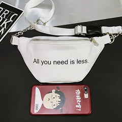 Arrival Women Waist Bag Chain Zipper Chest Wait Bags Female Travel Waist Pack