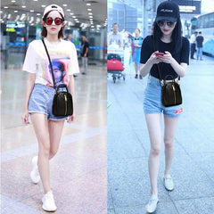 Women PU Leather Satchel Mini Shoulder Bag Female Handbag