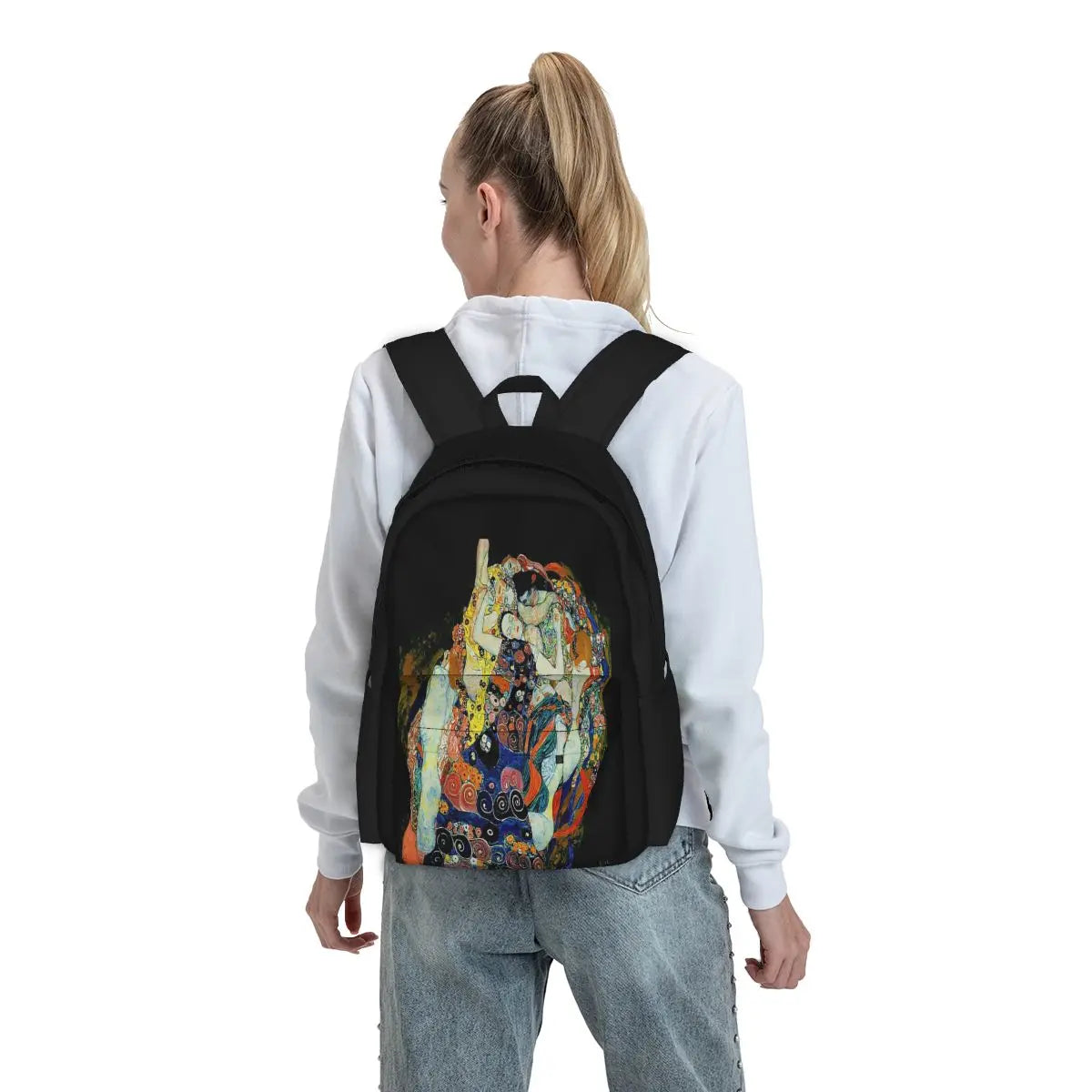 Vintage Gustav Klimt Oil Paintings Backpacks for Men and Women