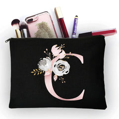 Girly Pink Letters Cosmetic Bag All-match Travel Organizer