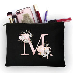 Girly Pink Letters Cosmetic Bag All-match Travel Organizer