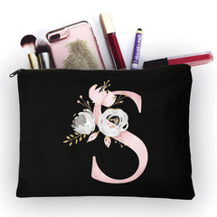 Girly Pink Letters Cosmetic Bag All-match Travel Organizer