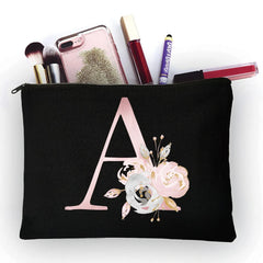 Girly Pink Letters Cosmetic Bag All-match Travel Organizer