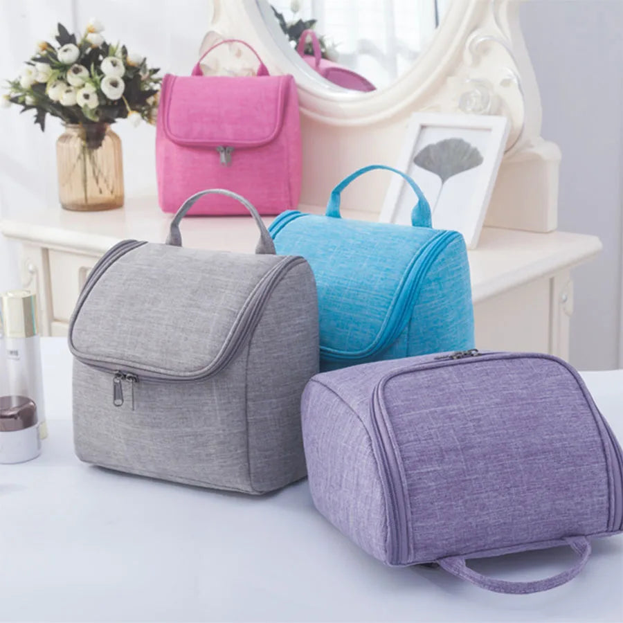 Embroidered Makeup Bag Travel Toiletry Organizer