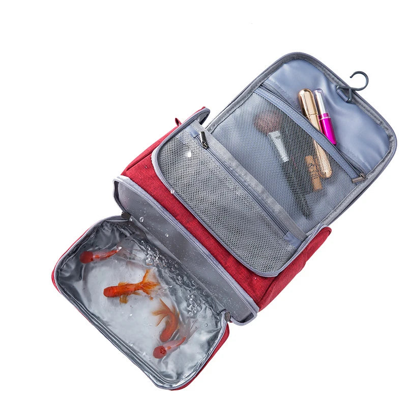 Waterproof Nylon Travel Cosmetic Bag Organizer Case Necessary