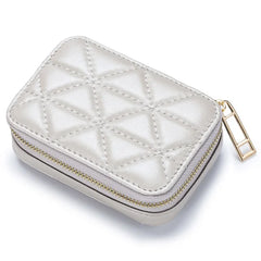 Small Makeup Bag Organizer with Mirror Lipstick Pocket Coin Purse Wallet