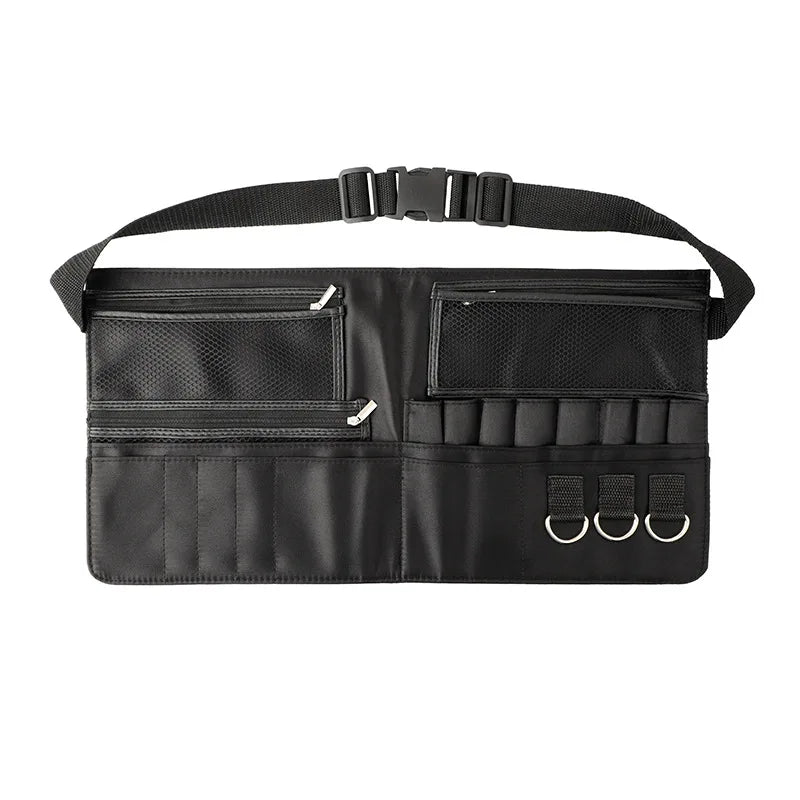 Makeup Brush Belt Waist Bag Large Capacity Leather Case