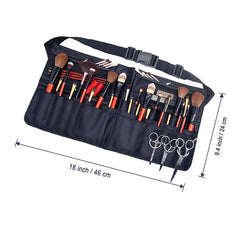 Makeup Brush Belt Waist Bag Large Capacity Leather Case