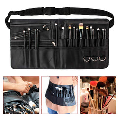 Makeup Brush Belt Waist Bag Large Capacity Leather Case