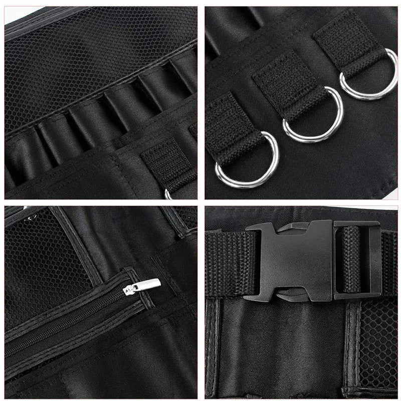 Makeup Brush Belt Waist Bag Large Capacity Leather Case