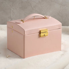 Makeup Case PU Leather Cosmetic Box Portable Jewelry Storage Box
