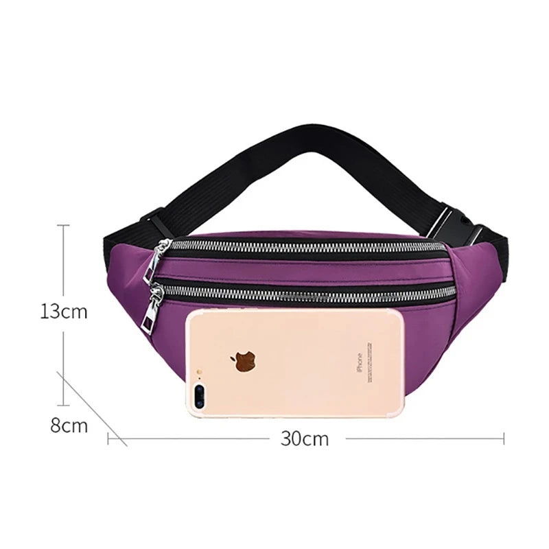 Waterproof Fanny Pack Waist Bag Hip Shoulder Crossbody Handbag