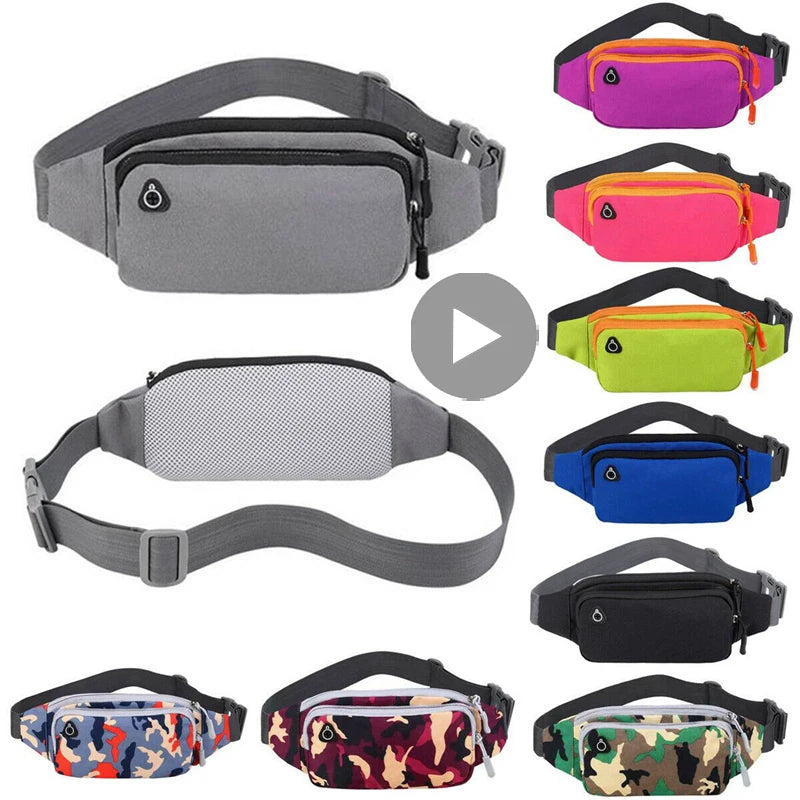Waist Waterproof Fanny Pack Men Women Bag Belt Bum Hip Belly Shoulder Crossbody