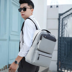 Male Anti-Theft Multifunction Backpack USB Charging Laptop Bag
