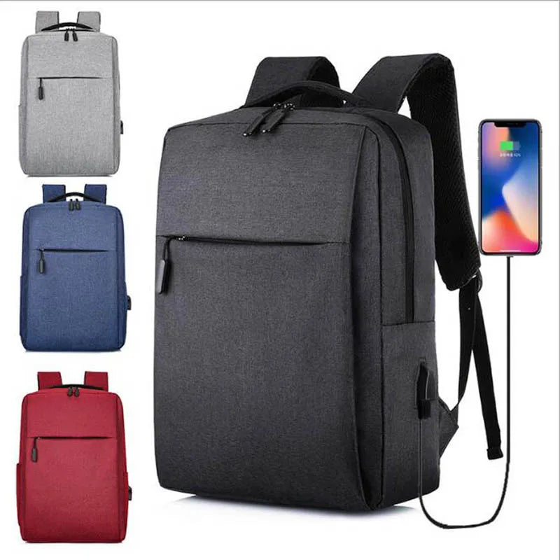 Men's USB Charging Business Travel Laptop Backpack