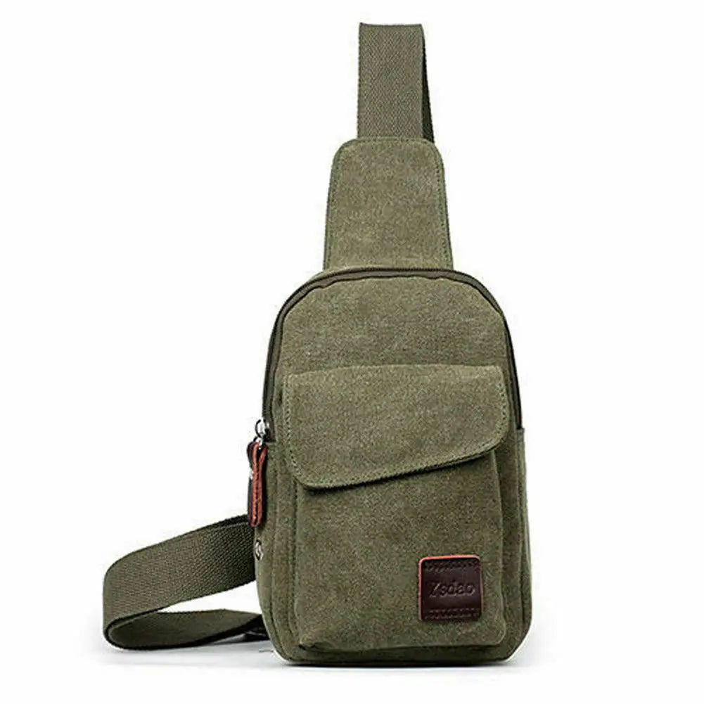 Men Shoulder Bags USB Charging Crossbody Bags Anti Theft Chest Bag