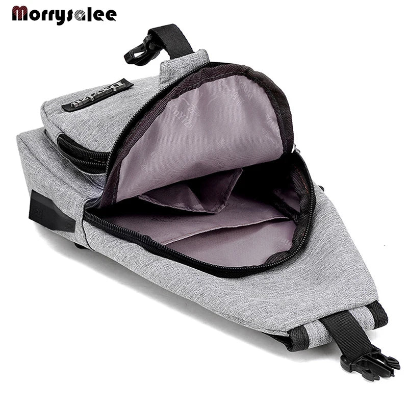 Men's USB Charging Crossbody Shoulder Bag