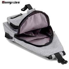 Men's USB Charging Crossbody Shoulder Bag