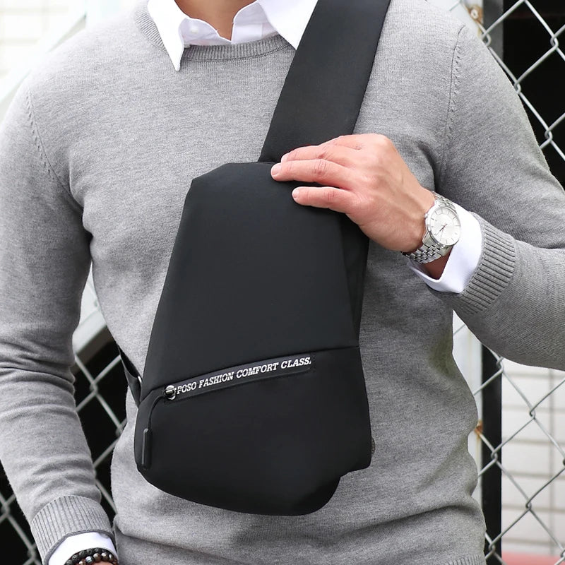 Men's Anti Theft Shoulder Bag Crossbody Sling Chest Bag