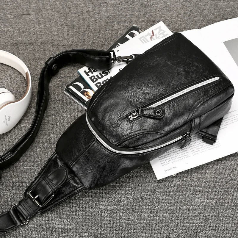 Male Shoulder Bags Crossbody Bags Men Anti Theft Chest Bag