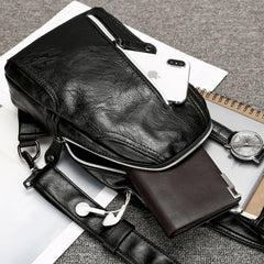 Male Shoulder Bags Crossbody Bags Men Anti Theft Chest Bag