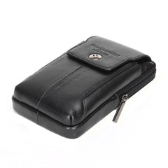 Men's Leather Waist Bag Hip Bum Fanny Pack Phone Pouch